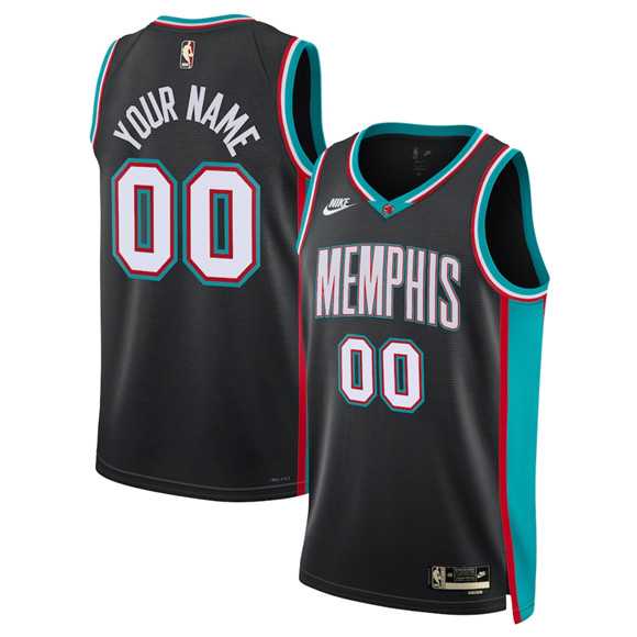 Men's Memphis Grizzlies Active Player Custom Black 2025 Classic Edition Stitched Basketball Jersey,We sell and wholesale Men's Memphis Grizzlies Active Player Custom Black 2025 Classic Edition Stitched Basketball Jersey on line form chian!