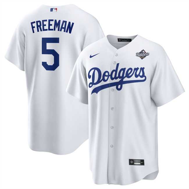 Men's Los Angeles Dodgers #5 Freddie Freeman White 2025 World Series Home Cool Base Stitched Jersey Dzhi,We sell and wholesale Men's Los Angeles Dodgers #5 Freddie Freeman White 2025 World Series Home Cool Base Stitched Jersey Dzhi on line form chian!