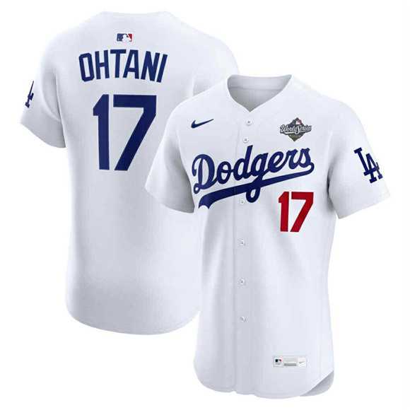 Men's Los Angeles Dodgers #17 Shohei Ohtani White 2025 World Series Cool  Base Sttiched Jersey Dzhi,We sell and wholesale Men's Los Angeles Dodgers #17 Shohei Ohtani White 2025 World Series Cool  Base Sttiched Jersey Dzhi on line form chian!