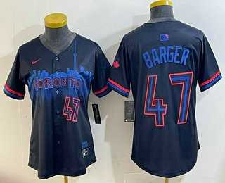 Women's Toronto Blue Jays #47 Addison Barger Black 2024 City Connect Limited Stitched Jersey,We sell and wholesale Women's Toronto Blue Jays #47 Addison Barger Black 2024 City Connect Limited Stitched Jersey on line form chian!