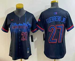 Women's Toronto Blue Jays #27 Vladimir Guerrero Jr Black 2024 City Connect Limited Jersey,We sell and wholesale Women's Toronto Blue Jays #27 Vladimir Guerrero Jr Black 2024 City Connect Limited Jersey on line form chian!