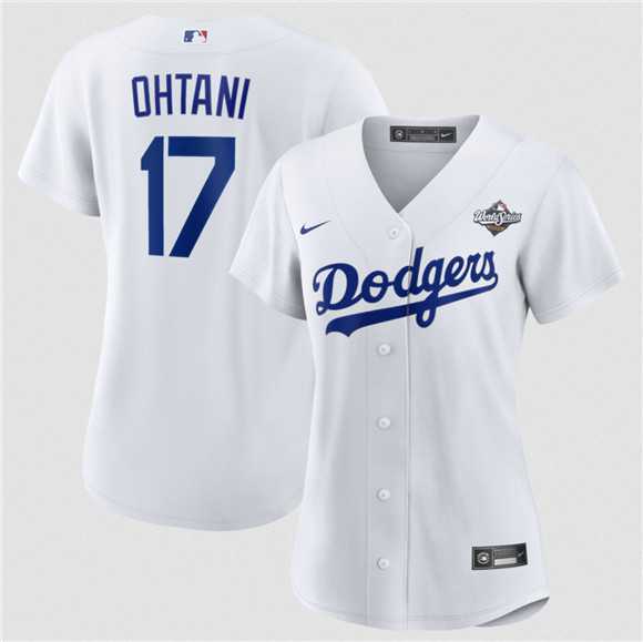 Women's Los Angeles Dodgers #17 Shohei Ohtani White 2025 World Series Home Cool Base Stitched Jersey Dzhi,We sell and wholesale Women's Los Angeles Dodgers #17 Shohei Ohtani White 2025 World Series Home Cool Base Stitched Jersey Dzhi on line form chian!