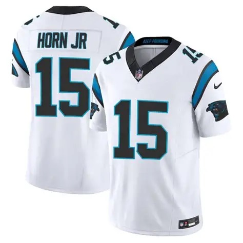 Men's Carolina Panthers #15 Jimmy Horn Jr White 2025 F.U.S.E. Vapor Untouchable Limited Stitched Jersey Dzhi,We sell and wholesale Men's Carolina Panthers #15 Jimmy Horn Jr White 2025 F.U.S.E. Vapor Untouchable Limited Stitched Jersey Dzhi on line form chian!
