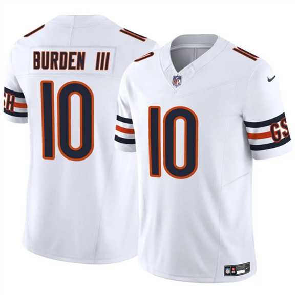Men's Chicago Bears #10 Luther Burden III White 2025 F.U.S.E. Vapor Untouchable Limited Stitched Jersey Dzhi,We sell and wholesale Men's Chicago Bears #10 Luther Burden III White 2025 F.U.S.E. Vapor Untouchable Limited Stitched Jersey Dzhi on line form chian!