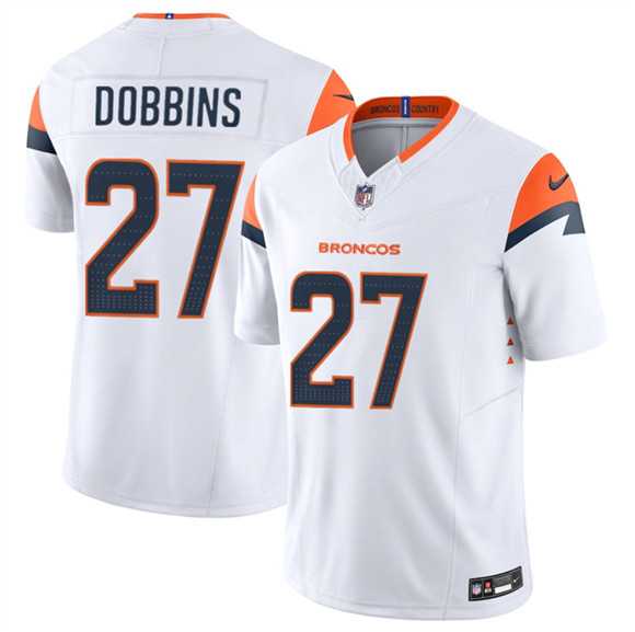 Men's Denver Broncos #27 J.K. Dobbins White 2025 F.U.S.E. Vapor Limited Stitched Jersey Dzhi,We sell and wholesale Men's Denver Broncos #27 J.K. Dobbins White 2025 F.U.S.E. Vapor Limited Stitched Jersey Dzhi on line form chian!