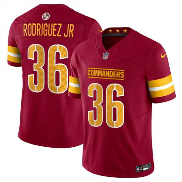 Men's Washington Commanders #36 Chris Rodriguez Jr Burgundy 2025 Draft F.U.S.E. Vapor Limited Stitched Jersey Dzhi,We sell and wholesale Men's Washington Commanders #36 Chris Rodriguez Jr Burgundy 2025 Draft F.U.S.E. Vapor Limited Stitched Jersey Dzhi on line form chian!