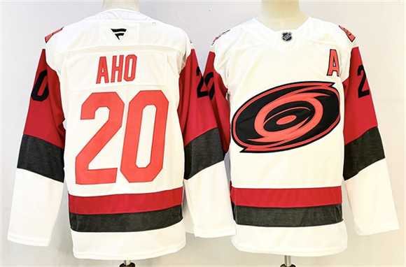 Men's Carolina Hurricanes #20 Sebastian Aho White 2024-25 With A Patch Home Stitched Jersey,We sell and wholesale Men's Carolina Hurricanes #20 Sebastian Aho White 2024-25 With A Patch Home Stitched Jersey on line form chian!