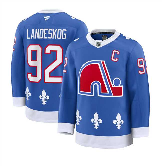 Men's Colorado Avalanche #92 Gabriel Landeskog Blue 2025 With C Patch Alternate Stitched Jersey Dzhi,We sell and wholesale Men's Colorado Avalanche #92 Gabriel Landeskog Blue 2025 With C Patch Alternate Stitched Jersey Dzhi on line form chian!