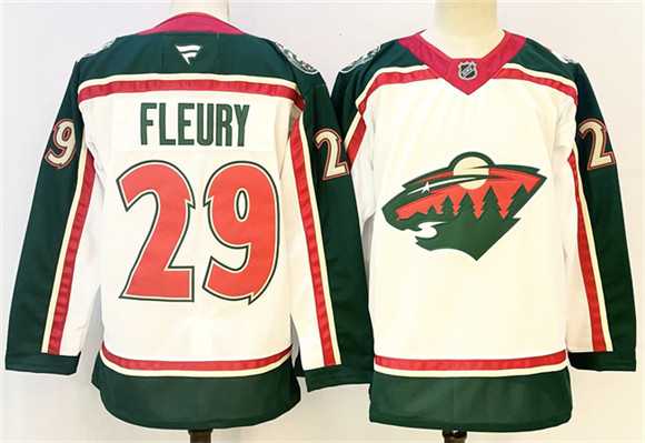 Men's Minnesota Wild #29 Marc-Andre Fleury White 2025 25th Anniversary Stitched Jersey,We sell and wholesale Men's Minnesota Wild #29 Marc-Andre Fleury White 2025 25th Anniversary Stitched Jersey on line form chian!