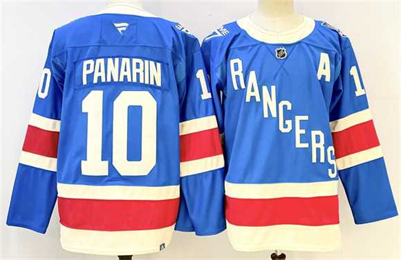 Men's New York Rangers #10 Artemi Panarin Blue 2025 With A Patch Stitched Jersey,We sell and wholesale Men's New York Rangers #10 Artemi Panarin Blue 2025 With A Patch Stitched Jersey on line form chian!