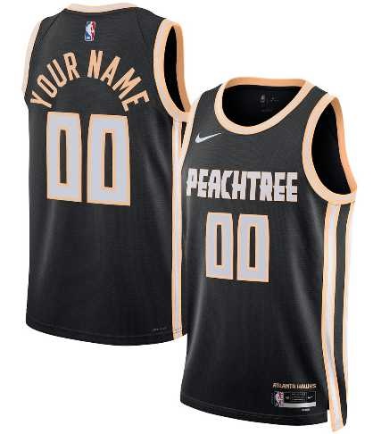 Men's Atlanta Hawks Active Player Custom Black 2025-26 City Edition Swingman Stitched Jersey,We sell and wholesale Men's Atlanta Hawks Active Player Custom Black 2025-26 City Edition Swingman Stitched Jersey on line form chian!