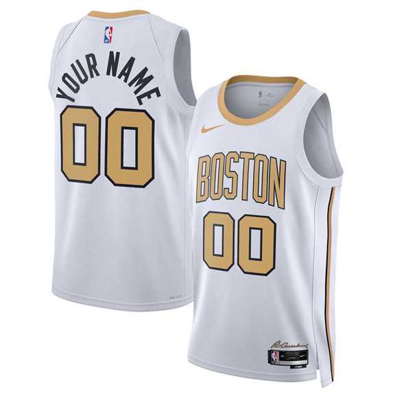 Men's Boston Celtics Active Player Custom White 2025-26 City Edition Swingman Stitched Basketball Jersey,We sell and wholesale Men's Boston Celtics Active Player Custom White 2025-26 City Edition Swingman Stitched Basketball Jersey on line form chian!