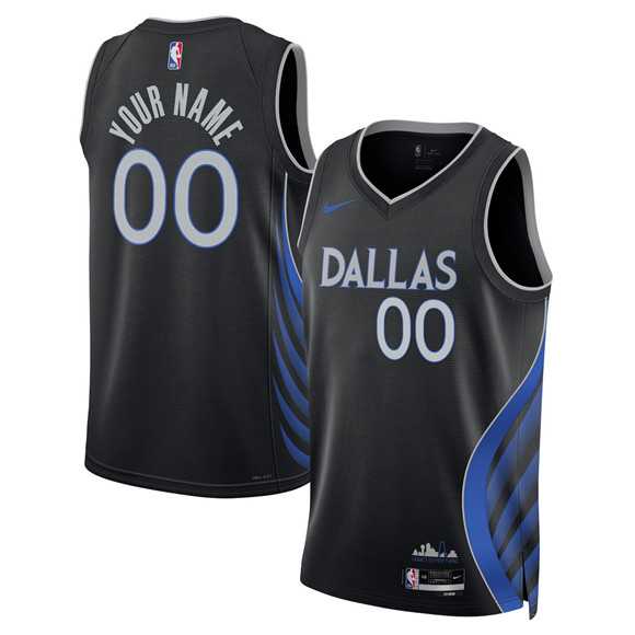 Men's Dallas Mavericks Active Player Custom Black 2025-26 City Edition Stitched Basketball Jersey,We sell and wholesale Men's Dallas Mavericks Active Player Custom Black 2025-26 City Edition Stitched Basketball Jersey on line form chian!