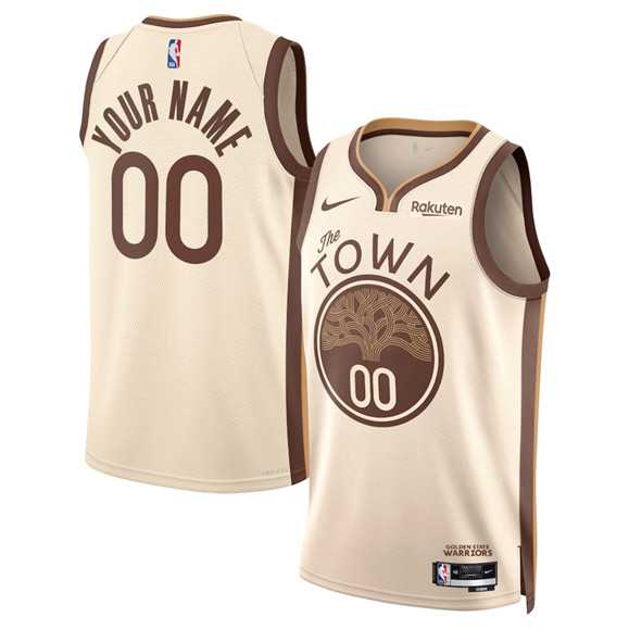 Men's Golden State Warriors Active Player Custom Tan 2025-26 City Edition Stitched Basketball Jersey,We sell and wholesale Men's Golden State Warriors Active Player Custom Tan 2025-26 City Edition Stitched Basketball Jersey on line form chian!