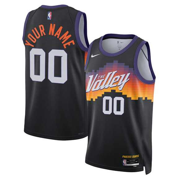 Men's Phoenix Suns Active Player Custom Black 2025-26 City Edition Stitched Basketball Jersey,We sell and wholesale Men's Phoenix Suns Active Player Custom Black 2025-26 City Edition Stitched Basketball Jersey on line form chian!