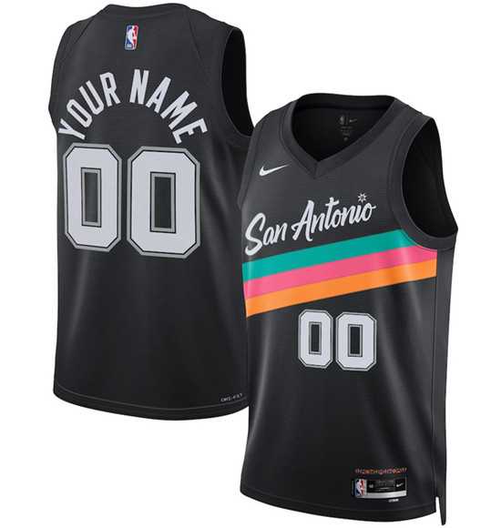 Men's San Antonio Spurs ActiVE Player Custom Black 2025-26 City Edition Swingman Stitched Basketball Jersey,We sell and wholesale Men's San Antonio Spurs ActiVE Player Custom Black 2025-26 City Edition Swingman Stitched Basketball Jersey on line form chian!