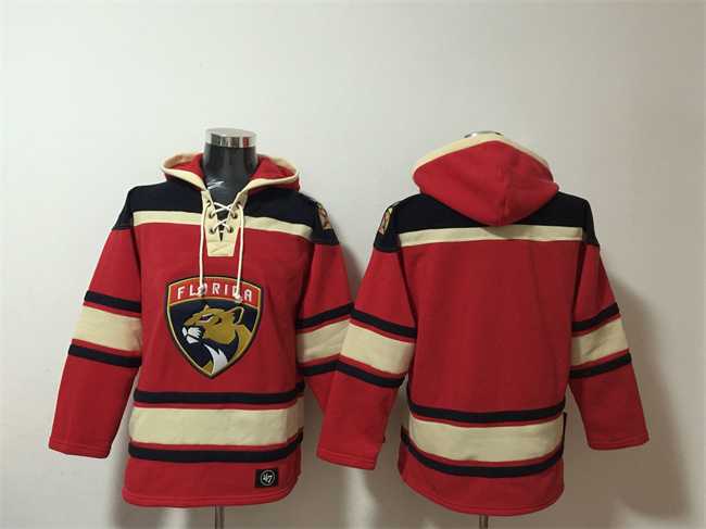 Men's Florida Panthers Blank Red Lace-Up Pullover Hoodie,We sell and wholesale Men's Florida Panthers Blank Red Lace-Up Pullover Hoodie on line form chian!