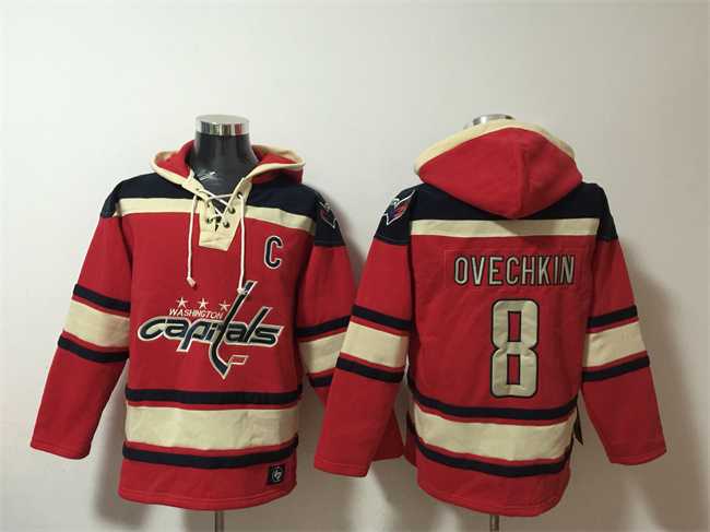 Men's Washington Capitals #8 Alex Ovechkin Red Ageless Must-Have Lace-Up Pullover Hoodie,We sell and wholesale Men's Washington Capitals #8 Alex Ovechkin Red Ageless Must-Have Lace-Up Pullover Hoodie on line form chian!