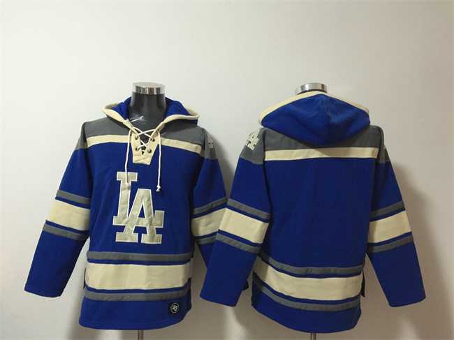 Men's Los Angeles Dodgers Blank Blue Ageless Must-Have Lace-Up Pullover Hoodie,We sell and wholesale Men's Los Angeles Dodgers Blank Blue Ageless Must-Have Lace-Up Pullover Hoodie on line form chian!