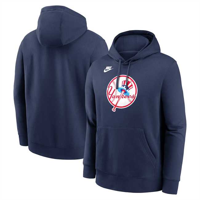 Men's New York Yankees Navy Cooperstown Collection Logo Club Pullover Hoodie,We sell and wholesale Men's New York Yankees Navy Cooperstown Collection Logo Club Pullover Hoodie on line form chian!