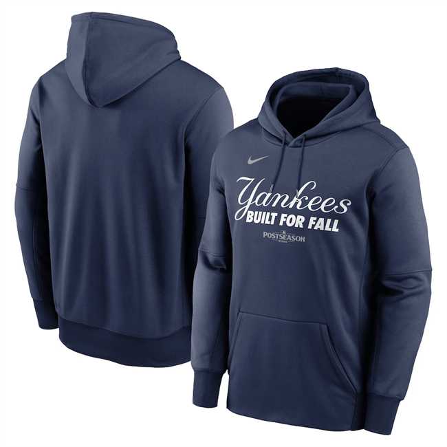 Men's New York Yankees Navy 2025 Postseason Collection Therma Fleece Hoodie,We sell and wholesale Men's New York Yankees Navy 2025 Postseason Collection Therma Fleece Hoodie on line form chian!