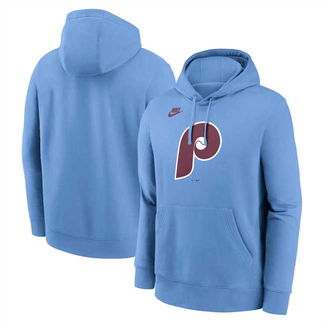 Men's Philadelphia Phillies Blue Cooperstown Collection Logo Club Pullover Hoodie,We sell and wholesale Men's Philadelphia Phillies Blue Cooperstown Collection Logo Club Pullover Hoodie on line form chian!