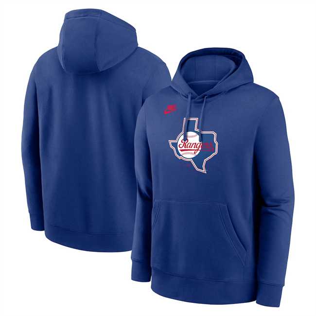 Men's Texas Rangers Royal Cooperstown Collection Logo Club Pullover Hoodie,We sell and wholesale Men's Texas Rangers Royal Cooperstown Collection Logo Club Pullover Hoodie on line form chian!