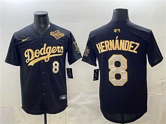 Men's Los Angeles Dodgers #8 Enrique Hernandez Black Gold 2025 World Series Limited Stitched Jersey,We sell and wholesale Men's Los Angeles Dodgers #8 Enrique Hernandez Black Gold 2025 World Series Limited Stitched Jersey on line form chian!