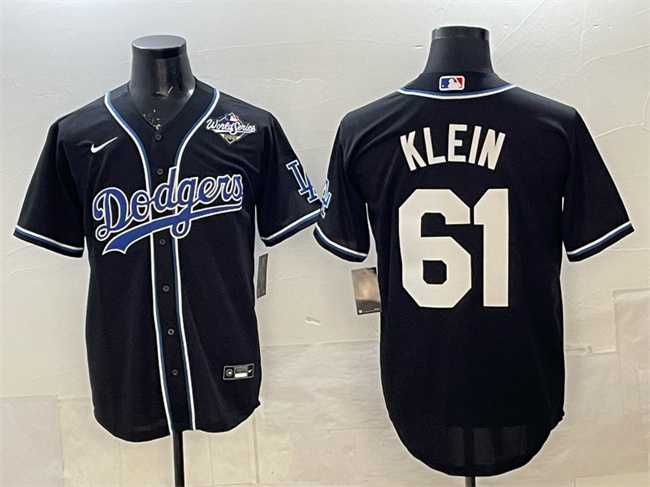 Men's Los Angeles Dodgers #61 Will Klein Black Fashion 2025 World Series Cool Base Stitched Jersey,We sell and wholesale Men's Los Angeles Dodgers #61 Will Klein Black Fashion 2025 World Series Cool Base Stitched Jersey on line form chian!