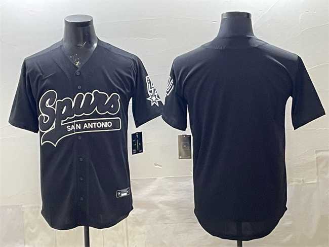 Men's San Antonio Spurs Blank Black Stitched Baseball Jersey,We sell and wholesale Men's San Antonio Spurs Blank Black Stitched Baseball Jersey on line form chian!