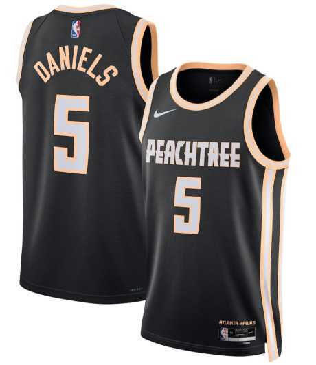 Men's Atlanta Hawks #5 Dyson Daniels Black 2025-26 City Edition Swingman Stitched Jersey Dzhi,We sell and wholesale Men's Atlanta Hawks #5 Dyson Daniels Black 2025-26 City Edition Swingman Stitched Jersey Dzhi on line form chian!