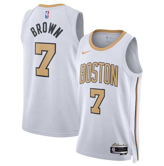 Men's Boston Celtics #7 Jaylen Brown White 2025-26 City Edition Swingman Stitched Jersey Dzhi,We sell and wholesale Men's Boston Celtics #7 Jaylen Brown White 2025-26 City Edition Swingman Stitched Jersey Dzhi on line form chian!