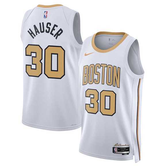 Men's Boston Celtics #30 Sam Hauser White 2025-26 City Edition Swingman Stitched Jersey Dzhi,We sell and wholesale Men's Boston Celtics #30 Sam Hauser White 2025-26 City Edition Swingman Stitched Jersey Dzhi on line form chian!