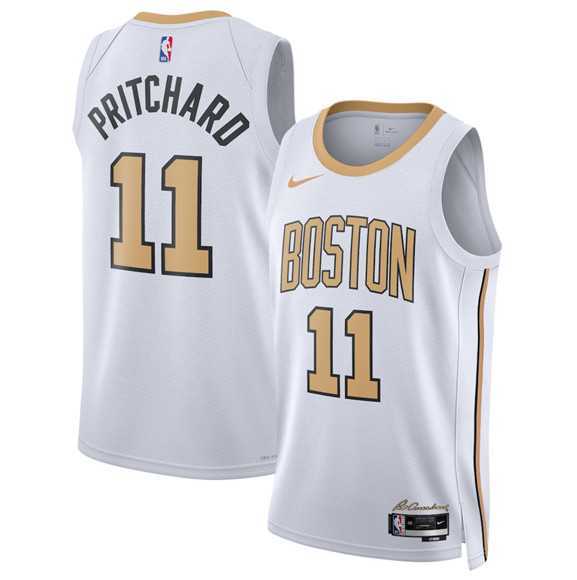 Men's Boston Celtics #11 Payton Pritchard White 2025-26 City Edition Swingman Stitched Jersey Dzhi,We sell and wholesale Men's Boston Celtics #11 Payton Pritchard White 2025-26 City Edition Swingman Stitched Jersey Dzhi on line form chian!