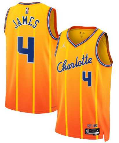 Men's Charlotte Hornets #4 Sion James Gold 2025-26 City Edition Swingman Stitched Jersey Dzhi,We sell and wholesale Men's Charlotte Hornets #4 Sion James Gold 2025-26 City Edition Swingman Stitched Jersey Dzhi on line form chian!