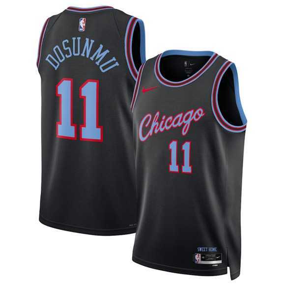 Men's Chicago Bulls #11 Ayo Dosunmu Black 2025-26 City Edition Swingman Stitched Jersey Dzhi,We sell and wholesale Men's Chicago Bulls #11 Ayo Dosunmu Black 2025-26 City Edition Swingman Stitched Jersey Dzhi on line form chian!
