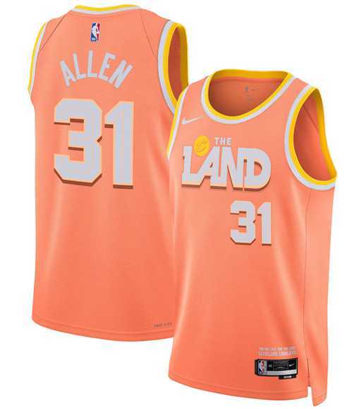 Men's Cleveland Cavaliers #31 Jarrett Allen Orange 2025-26 City Edition Swingman Stitched Jersey Dzhi,We sell and wholesale Men's Cleveland Cavaliers #31 Jarrett Allen Orange 2025-26 City Edition Swingman Stitched Jersey Dzhi on line form chian!