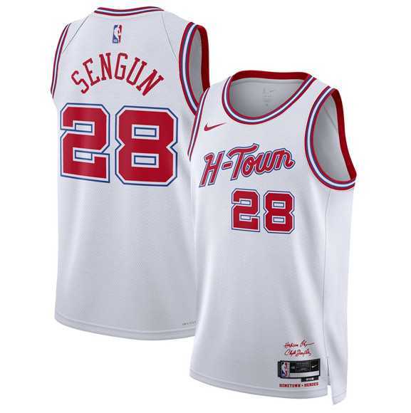 Men's Houston Rockets #28 Alperen Sengun White 2025-26 City Edition Stitched Jersey Dzhi,We sell and wholesale Men's Houston Rockets #28 Alperen Sengun White 2025-26 City Edition Stitched Jersey Dzhi on line form chian!