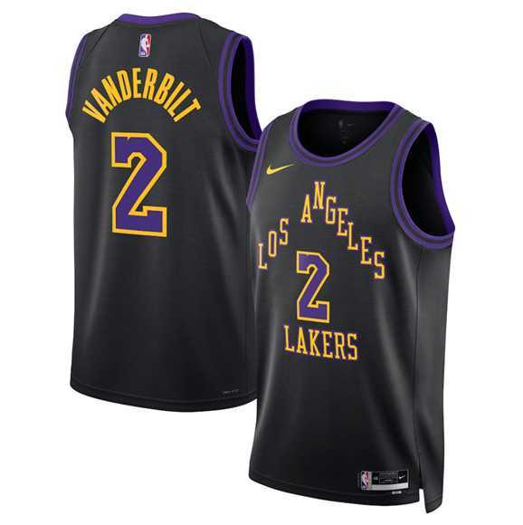 Men's Los Angeles Lakers #2 Jarred Vanderbilt Black 2025-26 City Edition Stitched Jersey Dzhi,We sell and wholesale Men's Los Angeles Lakers #2 Jarred Vanderbilt Black 2025-26 City Edition Stitched Jersey Dzhi on line form chian!