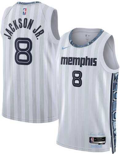 Men's Memphis Grizzlies #8 Jaren Jackson Jr. Gray 2025-26 City Edition Swingman Stitched Jersey Dzhi,We sell and wholesale Men's Memphis Grizzlies #8 Jaren Jackson Jr. Gray 2025-26 City Edition Swingman Stitched Jersey Dzhi on line form chian!