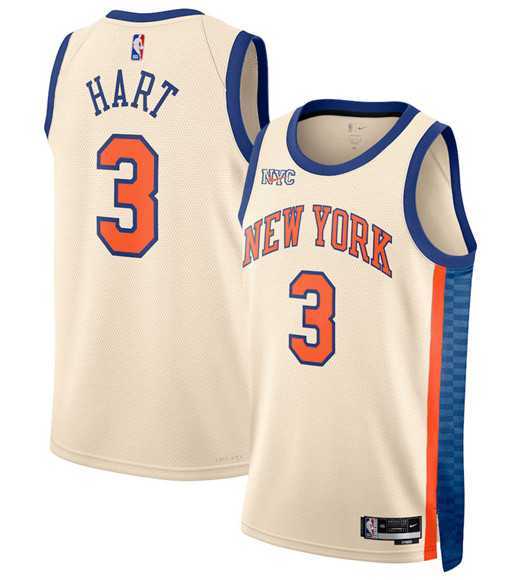 Men's New Yok Knicks #3 Josh Hart Cream 2025-26 City Edition Swingman Stitched Jersey Dzhi,We sell and wholesale Men's New Yok Knicks #3 Josh Hart Cream 2025-26 City Edition Swingman Stitched Jersey Dzhi on line form chian!