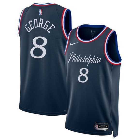 Men's Philadelphia 76ers #8 Paul George Navy 2025-26 City Edition Swingman Stitched Jersey Dzhi,We sell and wholesale Men's Philadelphia 76ers #8 Paul George Navy 2025-26 City Edition Swingman Stitched Jersey Dzhi on line form chian!