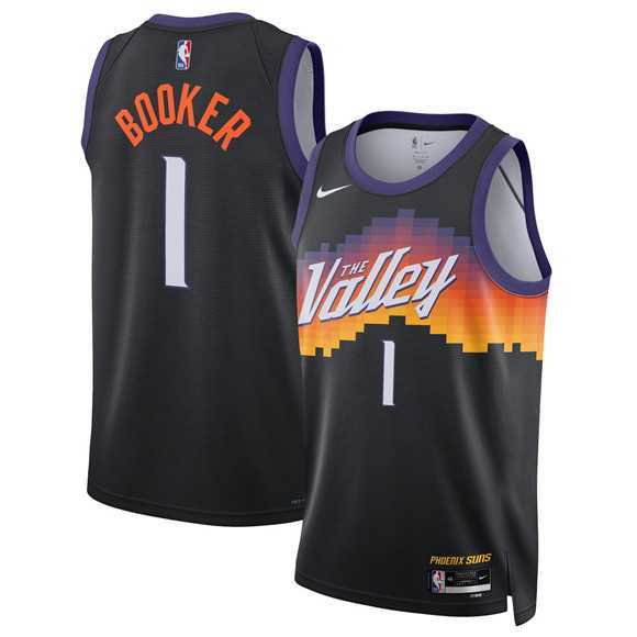 Men's Phoenix Suns #1 Devin Booker Black 2025-26 City Edition Stitched Jersey Dzhi,We sell and wholesale Men's Phoenix Suns #1 Devin Booker Black 2025-26 City Edition Stitched Jersey Dzhi on line form chian!