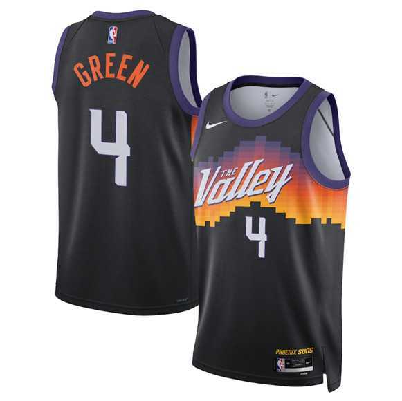 Men's Phoenix Suns #4 Jalen Green Black 2025-26 City Edition Stitched Jersey Dzhi,We sell and wholesale Men's Phoenix Suns #4 Jalen Green Black 2025-26 City Edition Stitched Jersey Dzhi on line form chian!