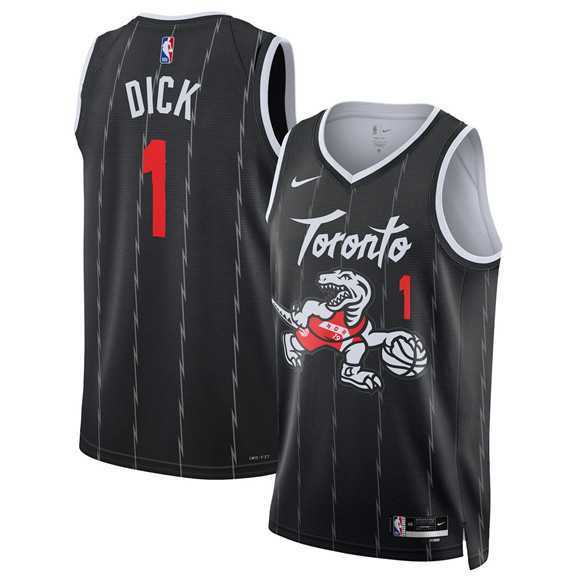 Men's Toronto Raptors #1 Gradey Dick Black 2025-26 City Edition Stitched Jersey Dzhi,We sell and wholesale Men's Toronto Raptors #1 Gradey Dick Black 2025-26 City Edition Stitched Jersey Dzhi on line form chian!