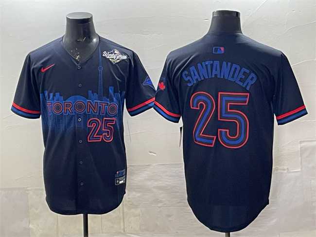 Men's Toronto Blue Jays #25 Anthony Santander Navy 2025 World Series City Connect Limited Stitched Jersey,We sell and wholesale Men's Toronto Blue Jays #25 Anthony Santander Navy 2025 World Series City Connect Limited Stitched Jersey on line form chian!