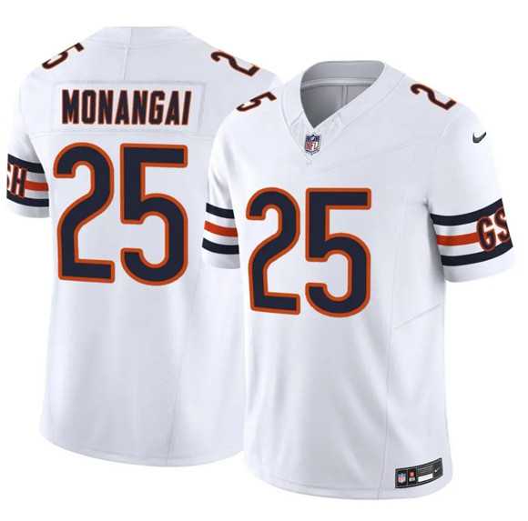Men's Chicago Bears #25 Kyle Monangai White 2025 F.U.S.E. Vapor Untouchable Limited Stitched Jersey Dzhi,We sell and wholesale Men's Chicago Bears #25 Kyle Monangai White 2025 F.U.S.E. Vapor Untouchable Limited Stitched Jersey Dzhi on line form chian!