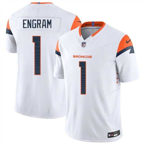 Men's Denver Broncos #1 Evan Engram White 2025 F.U.S.E. Vapor Limited Stitched Jersey Dzhi,We sell and wholesale Men's Denver Broncos #1 Evan Engram White 2025 F.U.S.E. Vapor Limited Stitched Jersey Dzhi on line form chian!
