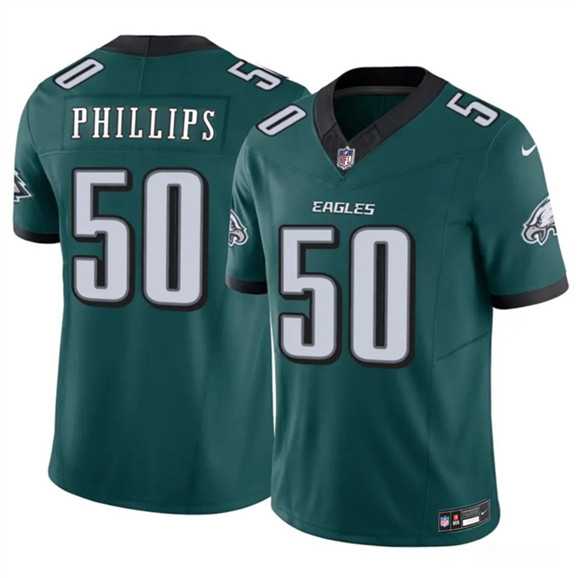 Men's Philadelphia Eagles #50 Jaelan Phillips Green 2025 F.U.S.E. Vapor Untouchable Limited Stitched Jersey Dzhi,We sell and wholesale Men's Philadelphia Eagles #50 Jaelan Phillips Green 2025 F.U.S.E. Vapor Untouchable Limited Stitched Jersey Dzhi on line form chian!
