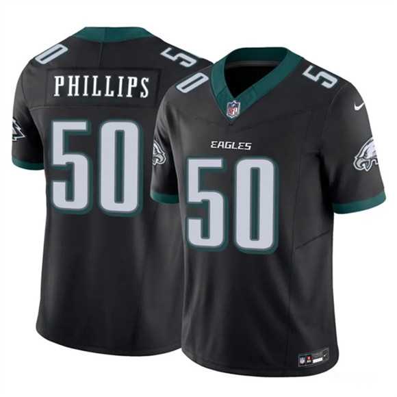 Men's Philadelphia Eagles #50 Jaelan Phillips Black 2025 F.U.S.E. Vapor Untouchable Limited Stitched Jersey Dzhi,We sell and wholesale Men's Philadelphia Eagles #50 Jaelan Phillips Black 2025 F.U.S.E. Vapor Untouchable Limited Stitched Jersey Dzhi on line form chian!